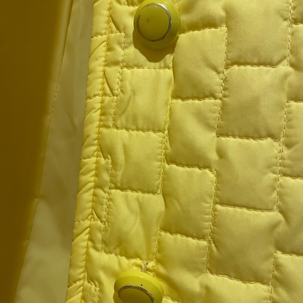 Vintage Mid century yellow puffer pea coat Fits like a small Label is Spindrift - Picture 6 of 7